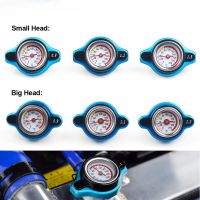 Racing Small and Big Head Thermost Radiator Cap Tank Cover Water Temp gauge 0.9BAR or 1.1BAR or 1.3 BAR Cover No logo