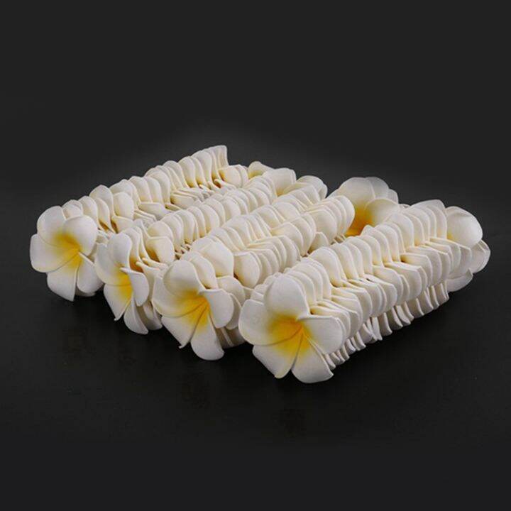 300pcs-white-foam-hawaiian-frangipani-artificial-plumeria-flower-petals-cap-hair-hat-wreath-diy-wedding-decoration-5cm