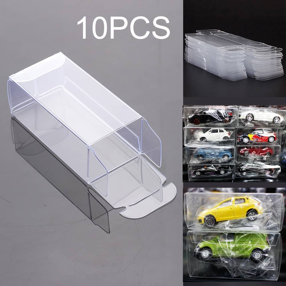 20/25/50pcs 1:64 Toys Car PVC Protector Box Display Case For Hotwheels Matchbox 