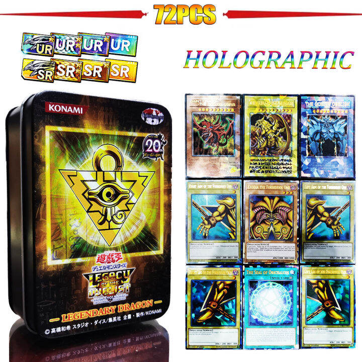 Classic Yugioh Game Cards With Tin Box Set Holographic Duelist