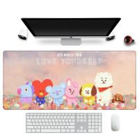 Lively [BT21 เป็นทางการ] BT21 minini แป้นพิมพ์ แผ่นรองเมาส์ Long Mouse Pad