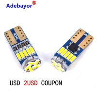 W5w Led 15 Smd 4014ชิ้น T10 194แต่งรถด้านข้างสำหรับอ่านหนังสือที่ประตูไฟท้ายหลอดไฟสีขาว Dc 12V 100ชิ้น