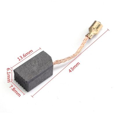 20pcs Conductive Copper Motor Carbon Brushes Set 6*8*14mm For 100mm Angle Grinder Electric Hammer Drill Mayitr Rotary Tool Parts Accessories