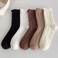 ถุงเท้าโลลิต้า ถุงเท้ายาว เลยข้อเท้าฟรีไซส์ ถุงเท้าสีพื้น ถุงเท้าแฟชั่น Sock Lolita