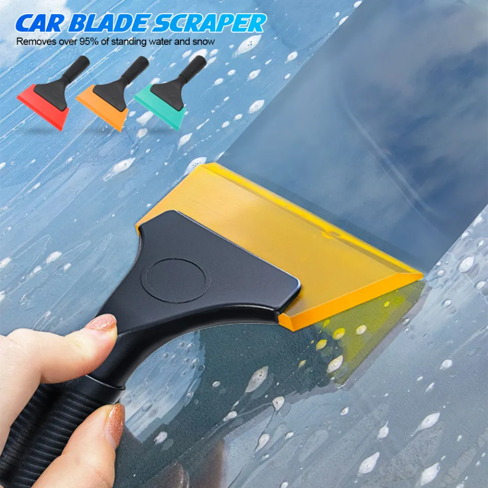 3Pcs Reusable Car Squeegee 4, 5, 6 Inch Plastic Car Scraper Auto