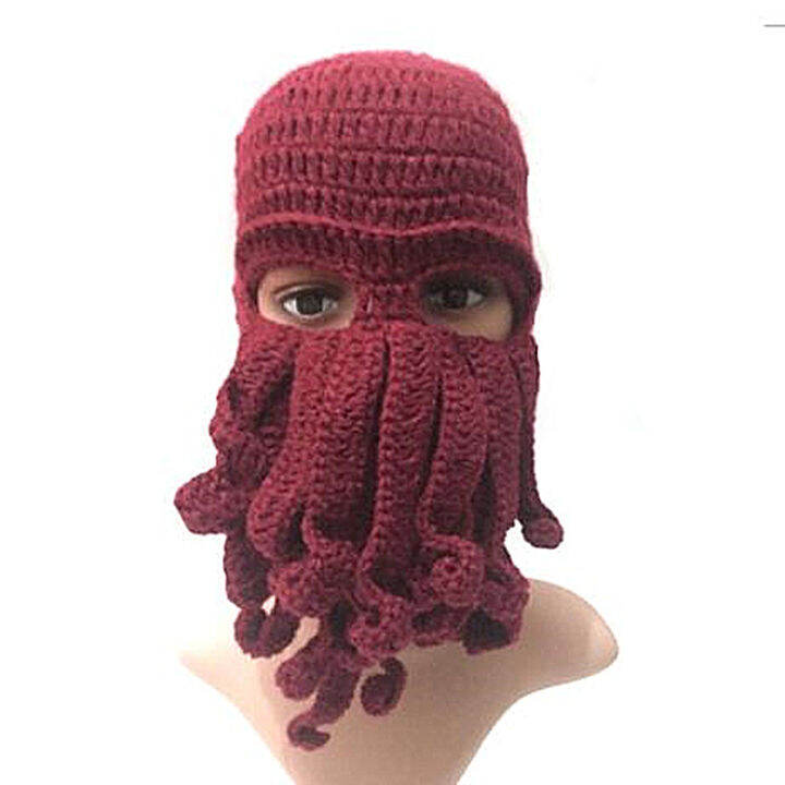 bomhcs-novetly-tentacle-octopus-cthulhu-knit-beanie-hat-cap-wind-birthday-gift-for-fun