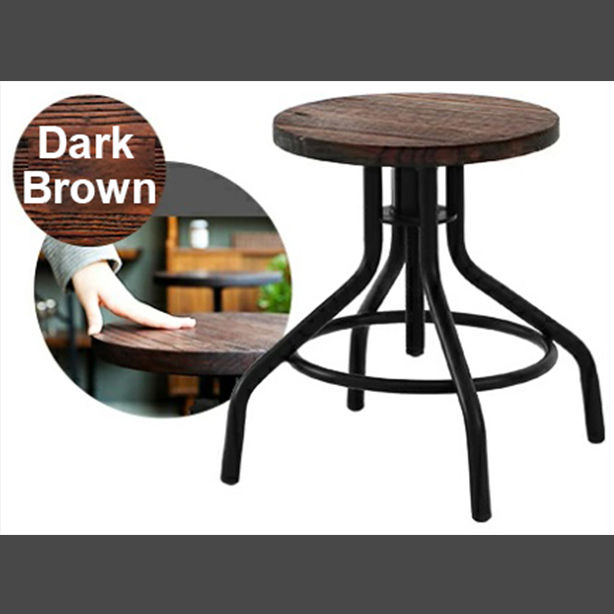 เก้าอี้บาร์สตูล-wooden-bar-stool-short-dark-brown-ปรับสูงต่ำ-หมุนได้-360-องศา