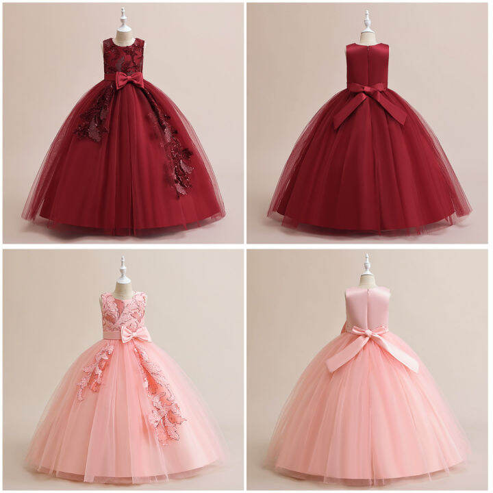 Piano Puffy Gauze Princess Dress Host Birthday Gift Children Dress