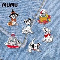 2021 New 101 Dalmatians Dogs Lapel Pin Puppy Acrylic Brooches Handmade Epoxy Jewelry Shirt Bag Badge