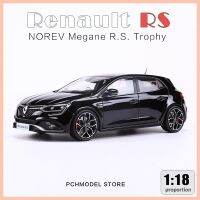 NOREV 1/18 Megane R.S. ถ้วยรางวัลโลหะอัลลอยหล่อรถจำลองรุ่นของเล่นคอลเลกชัน