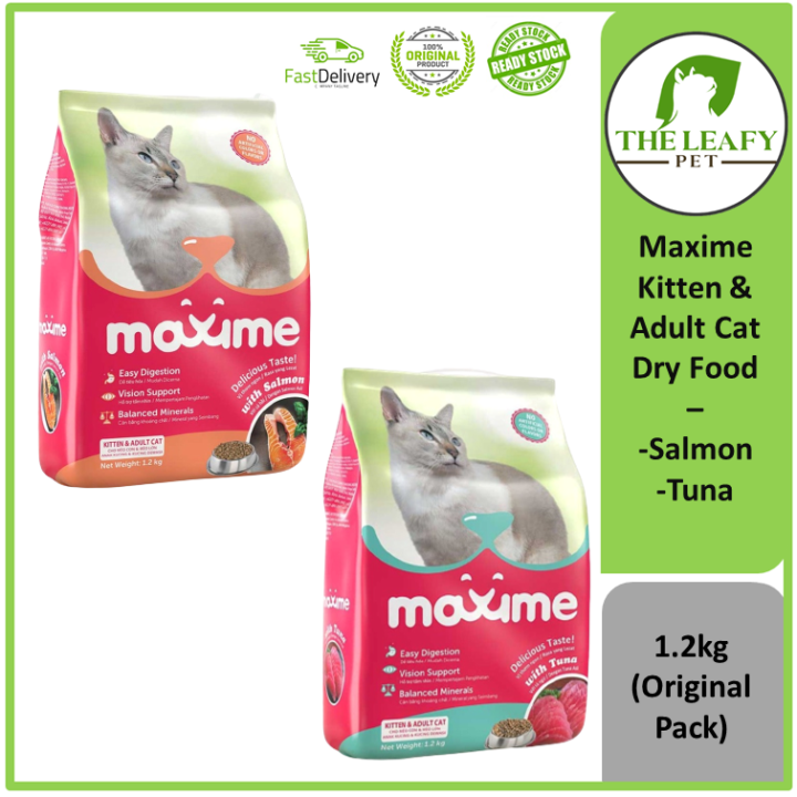 Maxime Kitten & Adult Dry Cat Food ( Salmon / Tuna )- 1.2kg Original ...