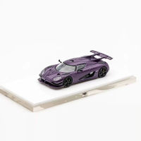 HKM 1:64 Model Car KG Agera Full Carbon Alloy Sport Vehicle-สีม่วง