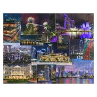 ป่าร้อน LIN431 - ▪ Singapore at Night Jigsaw Pieces Adults Wood Animals