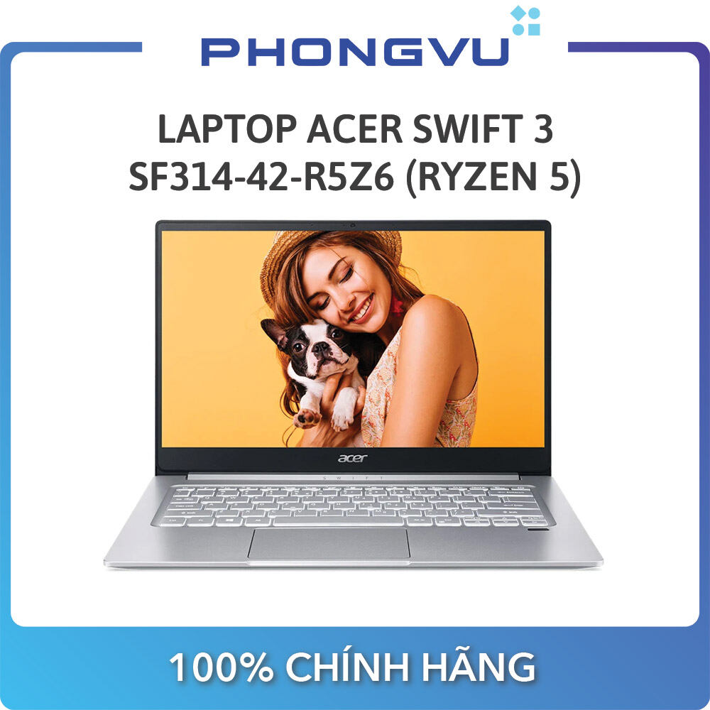Laptop Acer Swift 3 SF314-42-R5Z6 (14 inch FHD/R5 4500U/8GB/512GB SSD/AMD Radeon/Win10/1.2kg)