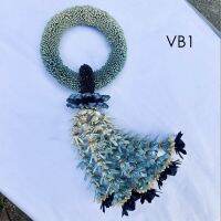 VASSANA - Flower Garland Gradient (Blue : VB1) - พวงมาลัยกรไม้ไผ่สาน