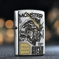 【Not include inner liner】ZIPPO Windproof Lighter Case Armour Carving Cyberpunk Original Zipo Storage Box