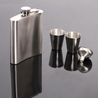 7/8oz Stainless Steel Hip Flasks Whisky Vodka Flask Alcohol Pocket Liquor Bridesmaid Gift Bottle Accessories Mini Canteen Drink