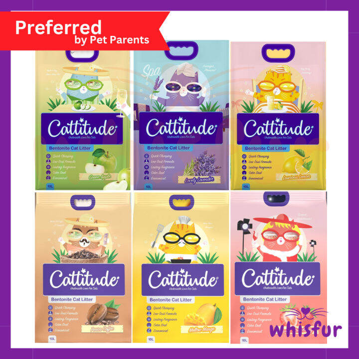 Cattitude Premium Cat Litter Sand Clumping Bentonite Cat Litter