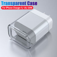 For Apple iPhone Charger Adapter Protective Case 5W 18W 20W Transparent Cover Shell For iPhone 13 12 11Pro Max 8 7 Plus Charger