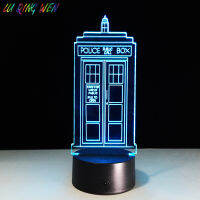 【☸2023 New☸】 yisiguyi0 กล่องตํารวจอังกฤษ3d โคมไฟกลางคืน Tardis โคมไฟอุปกรณ์ตกแต่งห้องนอนตู้โทรศัพท์ไฟไฟ Led กลางคืนแปลกใหม่ไฟด็อกเตอร์ใคร