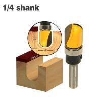 1Pc 6.35Mm 1/4 "Shank Ball จมูก Plunge เราเตอร์ไม้บิตทังสเตน1/2" W X 5/8 "H แบบฟันคู่คัตเตอร์คาร์ไบต์งานไม้เครื่องมือ