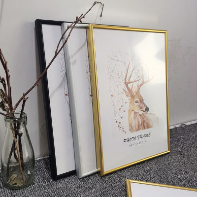 Classic Photo Frame Aluminum Pictures Frames For Wall Hanging With Plastic Glass Metal Certificate Frame For Pictures