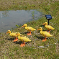 Solar Garden Lights Outdoor, 5 in 1 Duck Shape Solar LED Light Waterproof Solar Lawn Lamp Garden Landscape Light for Home Decor