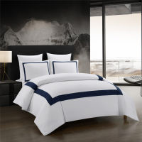Luxury Bedding Sets White QuiltDuvet Cover Set Squares Comforter Bedding Cover Pillowcase Bed Linen King Queen Bedclothes