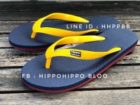 3สี กรมท่า หูเหลือง แดงเลือดหมูHippo shoe รองเท้าแตะฮิปโป   No.36-37-38-39-40-41-42-43-44-45-46