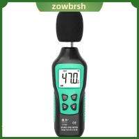 ZOWBRSH 30dB ไปยัง130dB เครื่องวัดเดซิเบล หน้าจอ LCD เรืองแสง เครื่องวัดระดับเสียงแบบดิจิตอล มือจับแบบมือถือ เครื่องวัด SPL บ้าน, สำนักงาน, โรงงาน