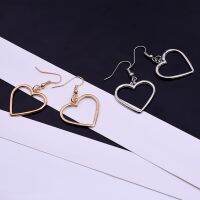 Simple Hollow Heart Earrings