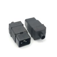 【support】 N-DEALZ C19 C20 IEC320มาตรฐาน16A 250V กำลังไฟฟ้า AC ตัวเชื่อสายเคเบิลปลั๊กแบบถอดได้ PDU