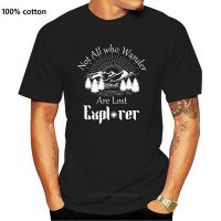 Not all who wander are lost hiking camping outdoors t-shirt O-neck Custom Printed Mens T-shirt Fashion Popular Newest  DBOS