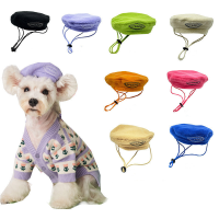 Pet Dog Beret Caps for Small Dogs Lovely Dog Hat New Arrival Puppy Dress Up Decor Accessories Cute Schnauzer Puppy Gifts