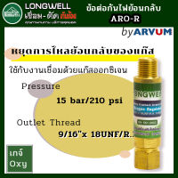 ข้อต่อ กันไฟย้อน สำหรับ ฝั่งเกจ ยี่ห้อ Longwell 9/16"