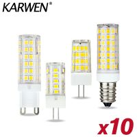 [HOT QQZIWWUJJWG 104] 10ชิ้น/ล็อต LED G4 G9 E14หลอดไฟ LED 3วัตต์5วัตต์7วัตต์9วัตต์ AC 220โวลต์ LED ข้าวโพดหลอดไฟ SMD2835 360มุมลำแสงแทนที่ฮาโลเจนโคมระย้าแสง