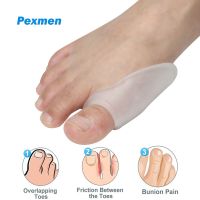 ✥ Pexmen 2/4Pcs Gel Bunion Protector Bunion Pads and Cushions for Big Toe Relieve Foot Pain from Friction Rubbing and Pressure