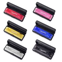 Harmonica 10 Hole 20 Tones Chromatic Mouth Organ Harmonica Chromatic Harmonica of C for Professionals and Students