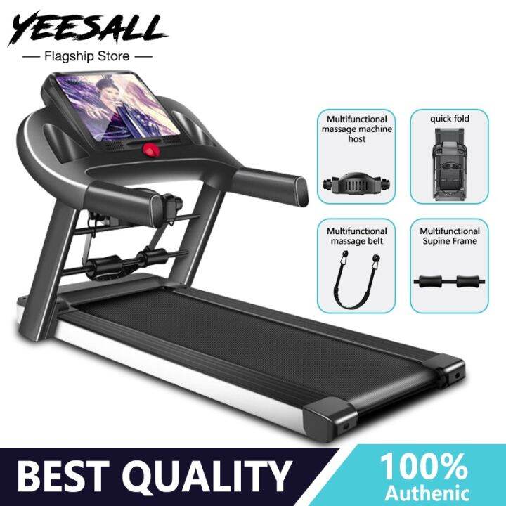 Yeesall 3.5HP Home Electric Treadmill 10.1 Inch HighDefinition Color