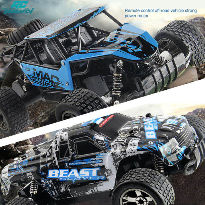 High Spped RC Cars 2.4GHz 118 RC Car RTR Shock Absorber PVC Shell Off