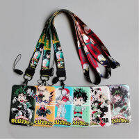 ฮีโร่ของฉัน A Cademia Boku ไม่มีฮีโร่ A Cademia สายคล้องคอ Lanyards นักเรียนรถบัสผู้ถือบัตรตราเชือกจี้พวงกุญแจ