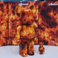 Bearbrick Ssur Fire Flame หมีรุนแรงตกแต่ง Bearbrick Tide Play Hand-Made Blind Box Doll