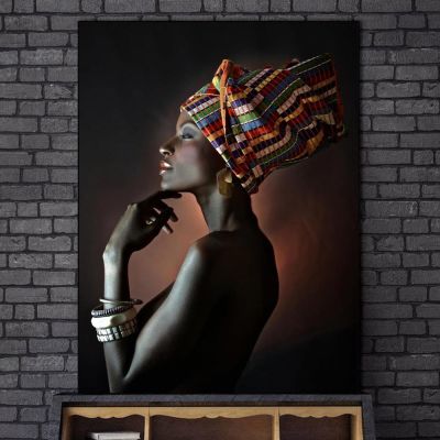 Beautiful Black Women Oil Paintings Print On Canvas Portrait Of African Wall Art Prints Posters And Prints Wall Pictures Cuadros