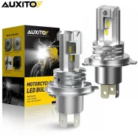 AUXITO 2ชิ้น Canbus หลอดไฟหน้ารถมอเตอร์ไซค์ HB3 H4ไม่มีข้อผิดพลาด Led 1500LM ลำแสงสูง/ต่ำสีขาว6000K H4ไฟหน้ามอเตอร์ไซค์ Led