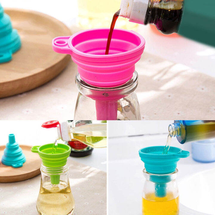 foldable-funnel-food-grade-silicone-funnel-household-liquid-dispensing-kitchen-tools-car-universal-washer-fluid-change-funnel