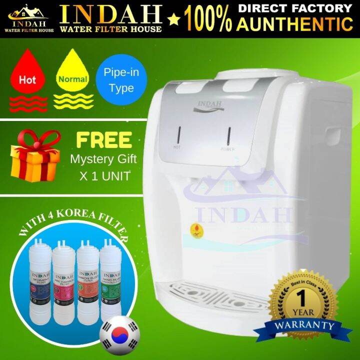 INDAH Mild Alkaline Water Dispenser Hot & Normal Model 1172 With 4