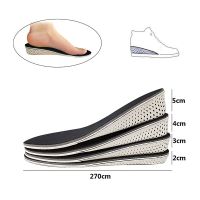 【YF】 Invisible Height Increase Insoles Men Women Shoe Insole EVA Memory Foam Heel Lifting 2/3/4/5CM Taller Cushion Heighten Pad