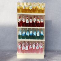 Wooden 1:12 Scale Dollhouse Miniature Supermarket Shelves for Food Drink Display Furniture Toys Simulation Furniture Model