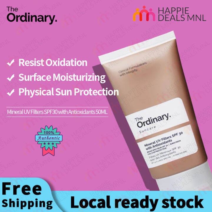 The Ordinary Mineral UV Filters SPF 30 with Antioxidants， sunscreen, moisturizing, moisturizing