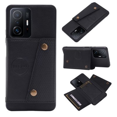 เคสโทรศัพท์ใหม่สำหรับ Xiaomi Mi 12T 11T 10T Pro/mi 13 13 Pro/mi 12 12 Pro 12 Lite /Mi 11 11 Lite 5G NE แบบย้อนยุคสุดหรูช่องเสียบบัตรเป็นหนังเคสโทรศัพท์ป้องกันการตกหลัง